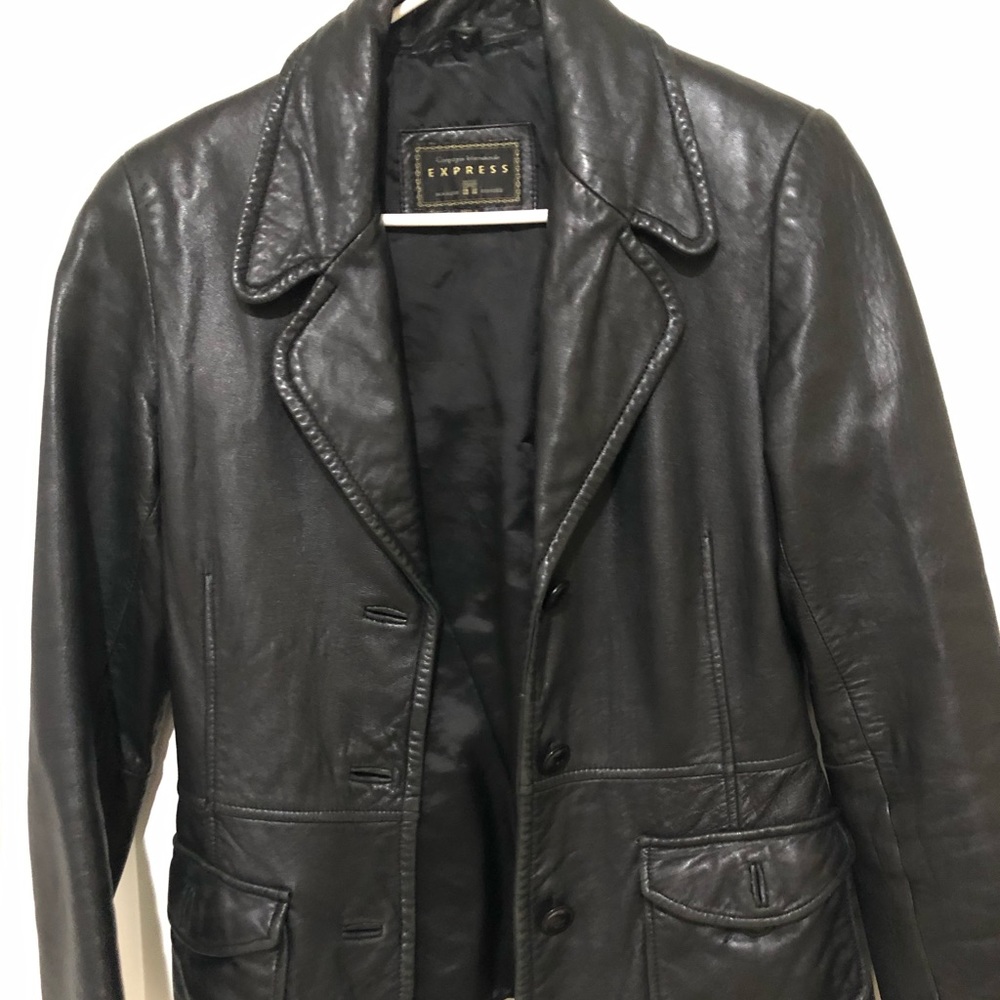 Express Leather Shell Jacket - image 1